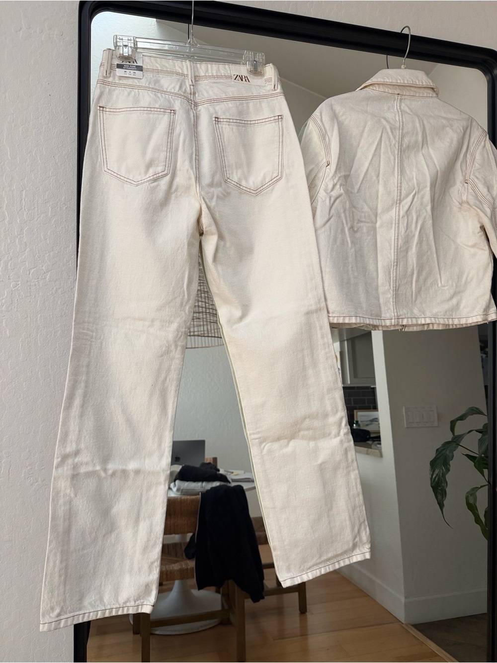 Zara Denim Jacket Pants set! Size XS! BNWT! - Picture 5 of 5